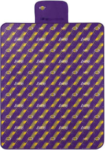 Los Angeles Lakers Hex Stripe Picnic Fleece Blanket