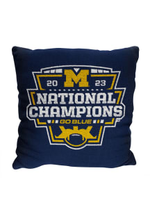Michigan Wolverines 2023 College Football National Champions Tapestry Pillow