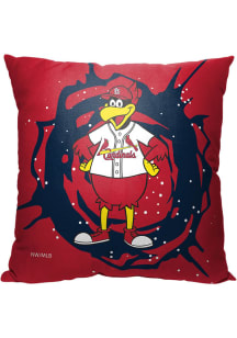 St Louis Cardinals Mascot Printed Throw Pillow