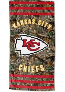Kansas City Chiefs Real Tree Stripes Beach Towel