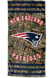 New England Patriots Real Tree Stripes Beach Towel