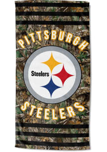 Pittsburgh Steelers Real Tree Stripes Beach Towel