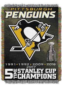 Pittsburgh Penguins Commemorative 6x Champs Tapestry Blanket