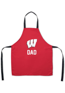 Red Wisconsin Badgers Dad Apron