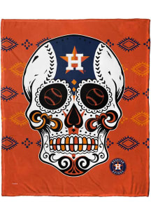Houston Astros Candy Skull 50x60 Silk Touch Fleece Blanket
