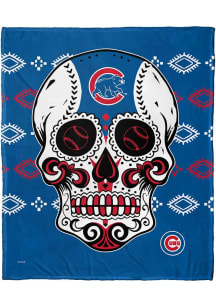 Chicago Cubs Candy Skull 50x60 Silk Touch Fleece Blanket