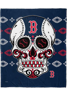 Boston Red Sox Candy Skull 50x60 Silk Touch Fleece Blanket