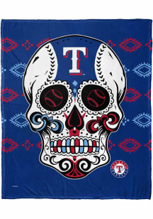 Texas Rangers Candy Skull 50x60 Silk Touch Fleece Blanket