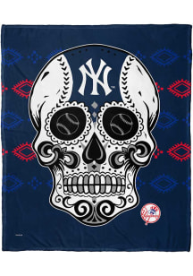 New York Yankees Candy Skull 50x60 Silk Touch Fleece Blanket