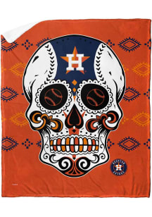 Houston Astros Candy Skull Silk Touch Sherpa Blanket