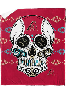 Arizona Diamondbacks Candy Skull Silk Touch Sherpa Blanket