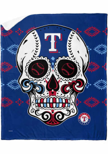 Texas Rangers Candy Skull Silk Touch Sherpa Blanket
