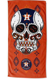 Houston Astros Candy Skull Printed Beach Towel