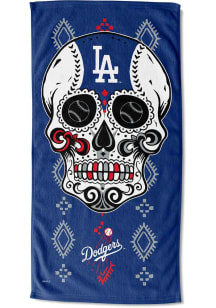 Los Angeles Dodgers Candy Skull Printed Beach Towel