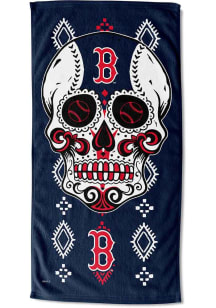 Boston Red Sox Candy Skull Printed Beach Towel