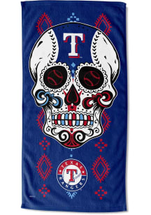 Texas Rangers Candy Skull Printed Beach Towel