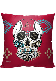 Arizona Diamondbacks Candy Skull 18x18 Pillow