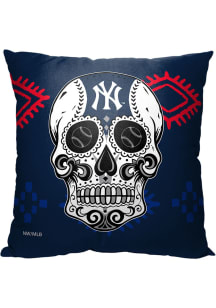 New York Yankees Candy Skull 18x18 Pillow