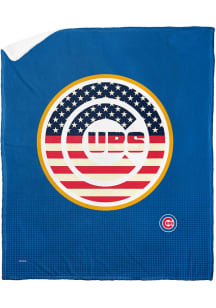 Chicago Cubs Jersey Silk Touch Sherpa Blanket