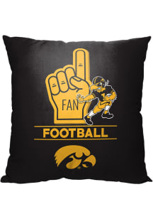 Black Hawkeyes Number 1 Fan Pillow