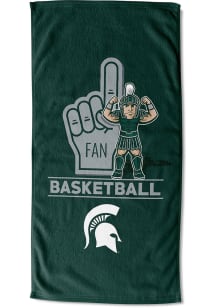 Green Michigan State Spartans Number 1 Fan Beach Towel