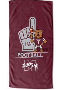 Mississippi State Bulldogs Number 1 Fan Beach Towel