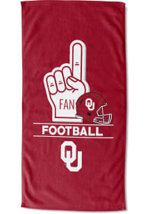 Oklahoma Sooners Number 1 Fan Beach Towel