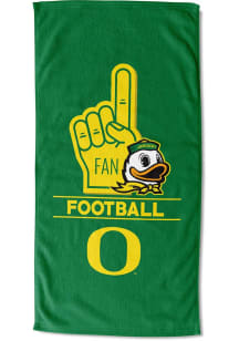 Oregon Ducks Number 1 Fan Beach Towel