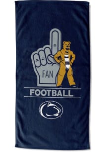 Navy Blue Penn State Nittany Lions Number 1 Fan Beach Towel