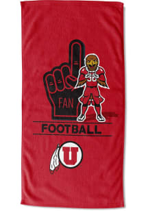 Utah Utes Number 1 Fan Beach Towel