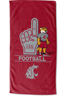 Washington State Cougars Number 1 Fan Beach Towel