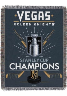 Vegas Golden Knights 2023 Stanley Cup Champions 48x60 Woven Tapestry Blanket