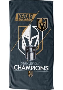 Vegas Golden Knights 2023 Stanley Cup Champions Logo Beach Towel