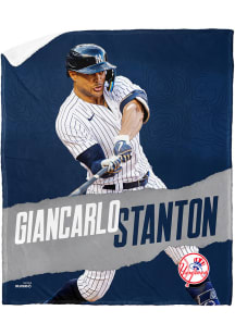 New York Yankees Giancarlo Stanton Jersey Silk Touch Sherpa Blanket
