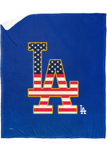 Los Angeles Dodgers Jersey Silk Touch Sherpa Blanket
