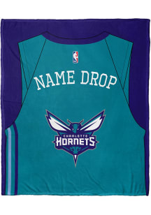 Charlotte Hornets Personalized Jersey Silk Touch Fleece Blanket