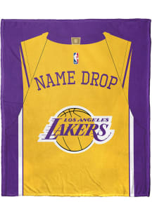 Los Angeles Lakers Personalized Jersey Silk Touch Fleece Blanket