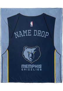 Memphis Grizzlies Personalized Jersey Silk Touch Fleece Blanket