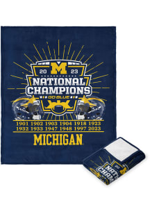 Michigan Wolverines 2023 College Football National Champions 50x60 Silk Touch Fleece Blanket