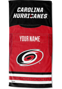Carolina Hurricanes Personalized Jersey Beach Towel