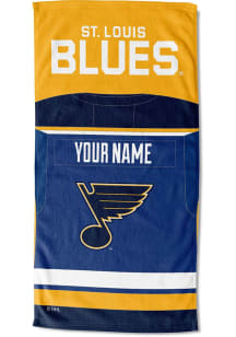 St Louis Blues Personalized Jersey Beach Towel