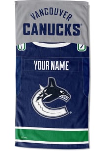 Vancouver Canucks Personalized Jersey Beach Towel