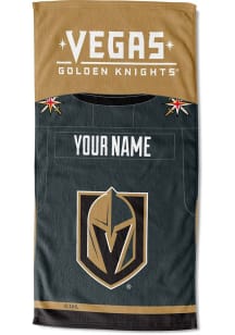 Vegas Golden Knights Personalized Jersey Beach Towel