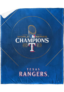 Texas Rangers 2023 World Series Champions Jersey Silk Touch Glory Sherpa Blanket