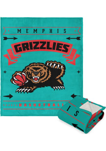 Memphis Grizzlies Hardwood Classics Jersey Silk Touch Sherpa Blanket