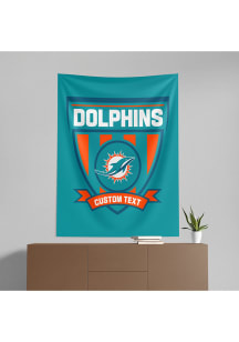 Miami Dolphins Personalized Printed Hanging Tapestry Blanket
