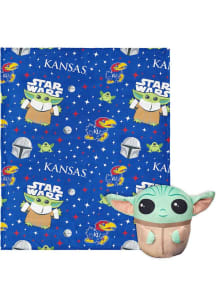 Kansas Jayhawks The Child Hugger Fleece Blanket - Blue