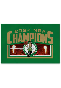 Boston Celtics NBA Finals Champions 2024 Washable Interior Rug - Green