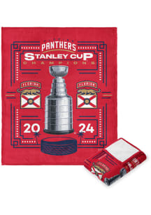 Florida Panthers NHL Stanley Cup Champions 2024 50x60 Silk Touch Fleece Blanket