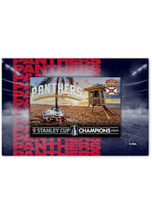 Florida Panthers NHL Stanley Cup Champions 2024 Washable Interior Rug - Blue